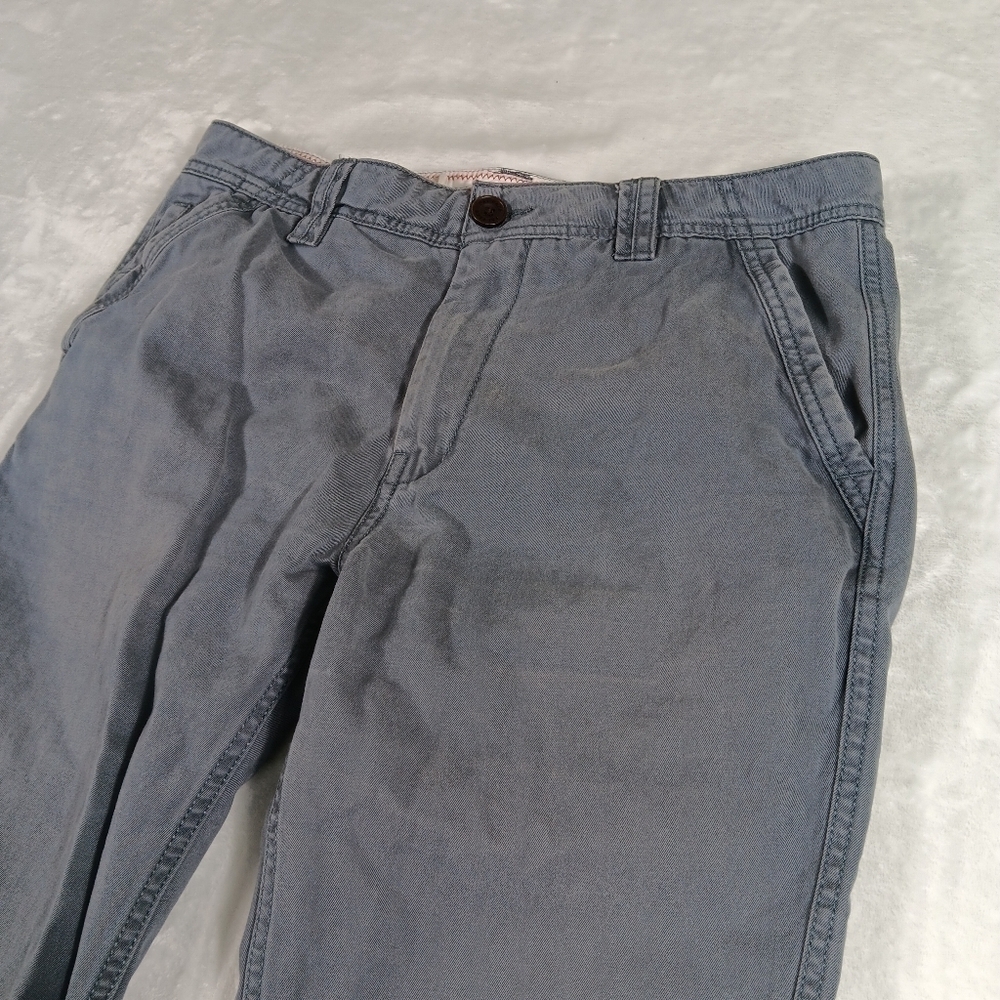 Fat Face Pants Mens 32r (34x31) Gray Modern Coastal Chino Golf Office Casual